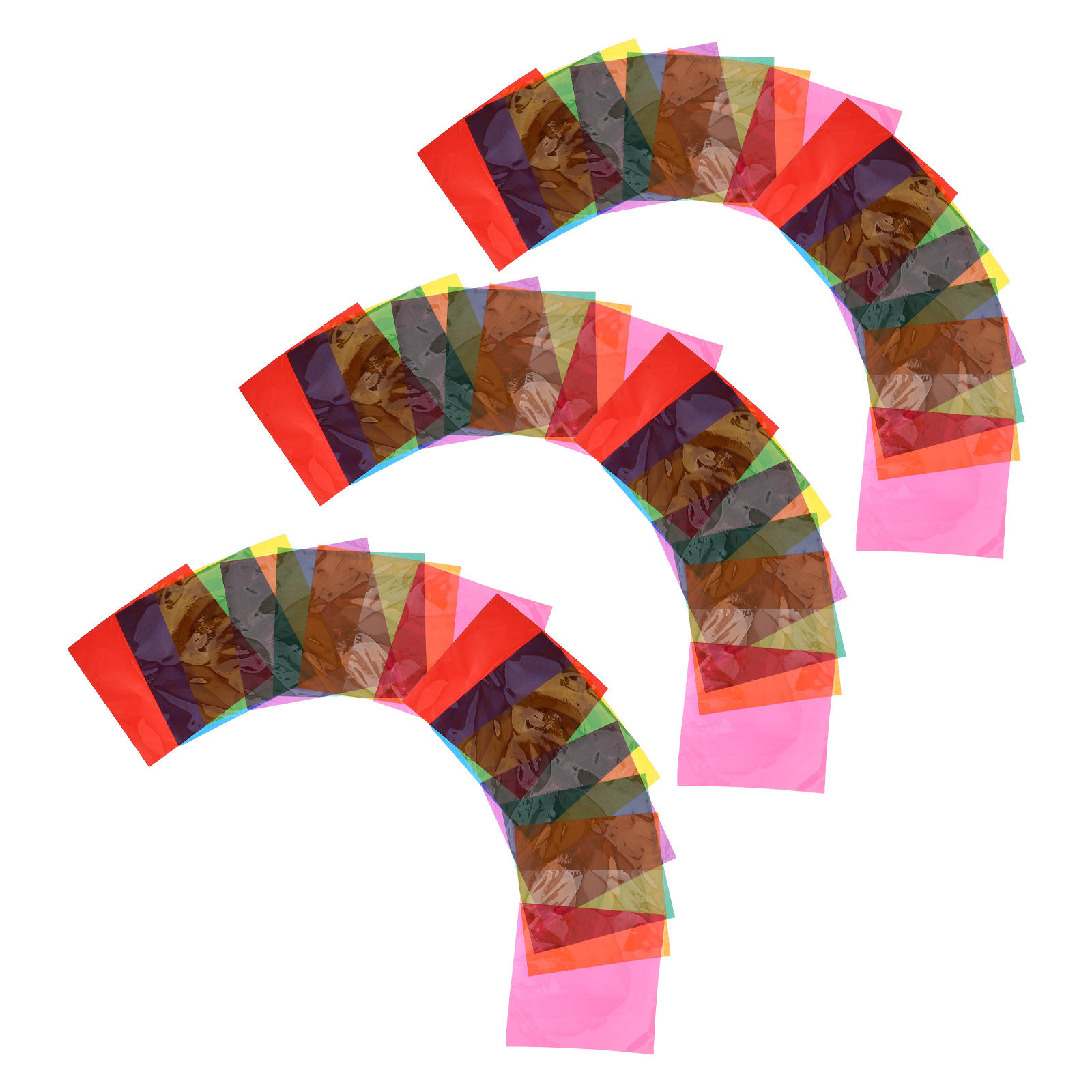 Embellish Craft - 90 Fogli di Carta Cellophane Colorata,