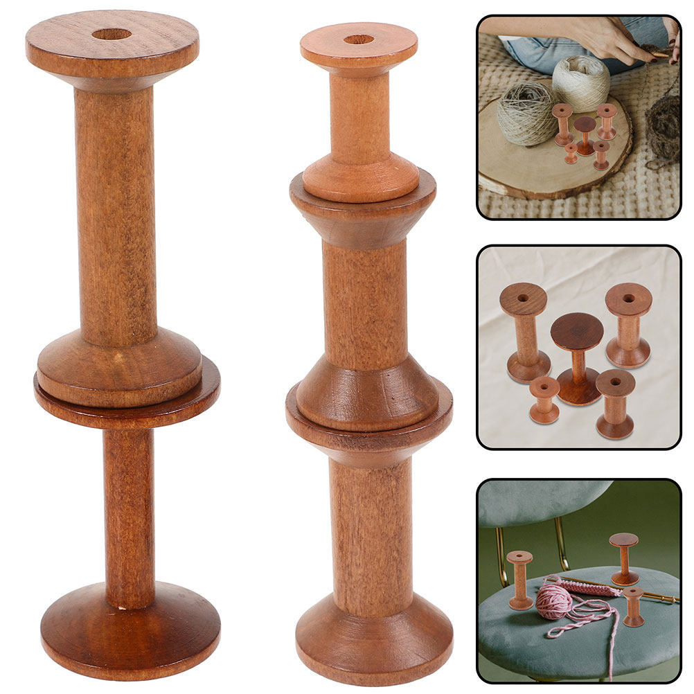 Embroidery Craft - 7 pezzi di bobine di legno
