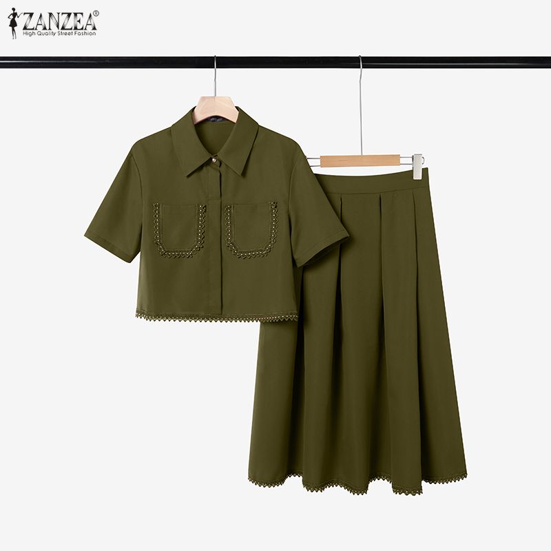 ZANZEA Completo Elegante da Do - Elastic Lace Trim recensione e prezzo