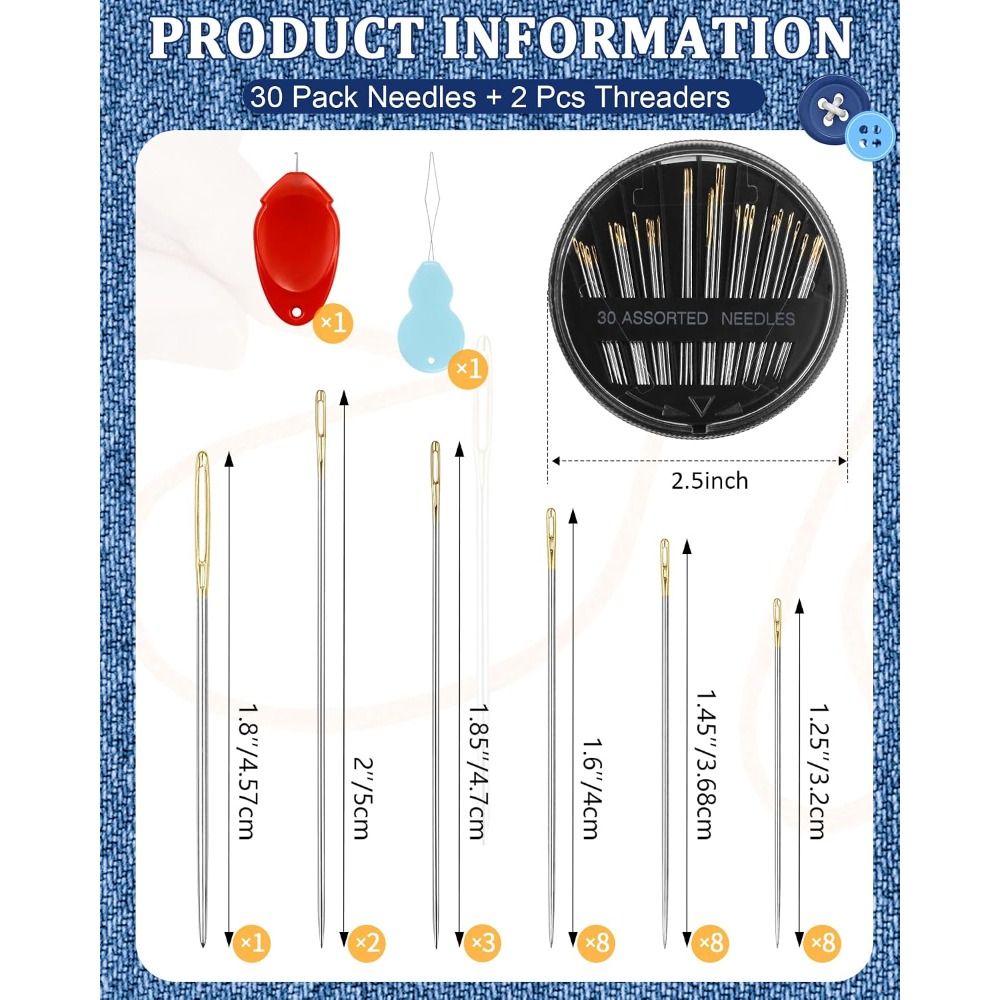 Set di 30 Aghi da Cucito in Ac - Embroidery Craft recensione e prezzo