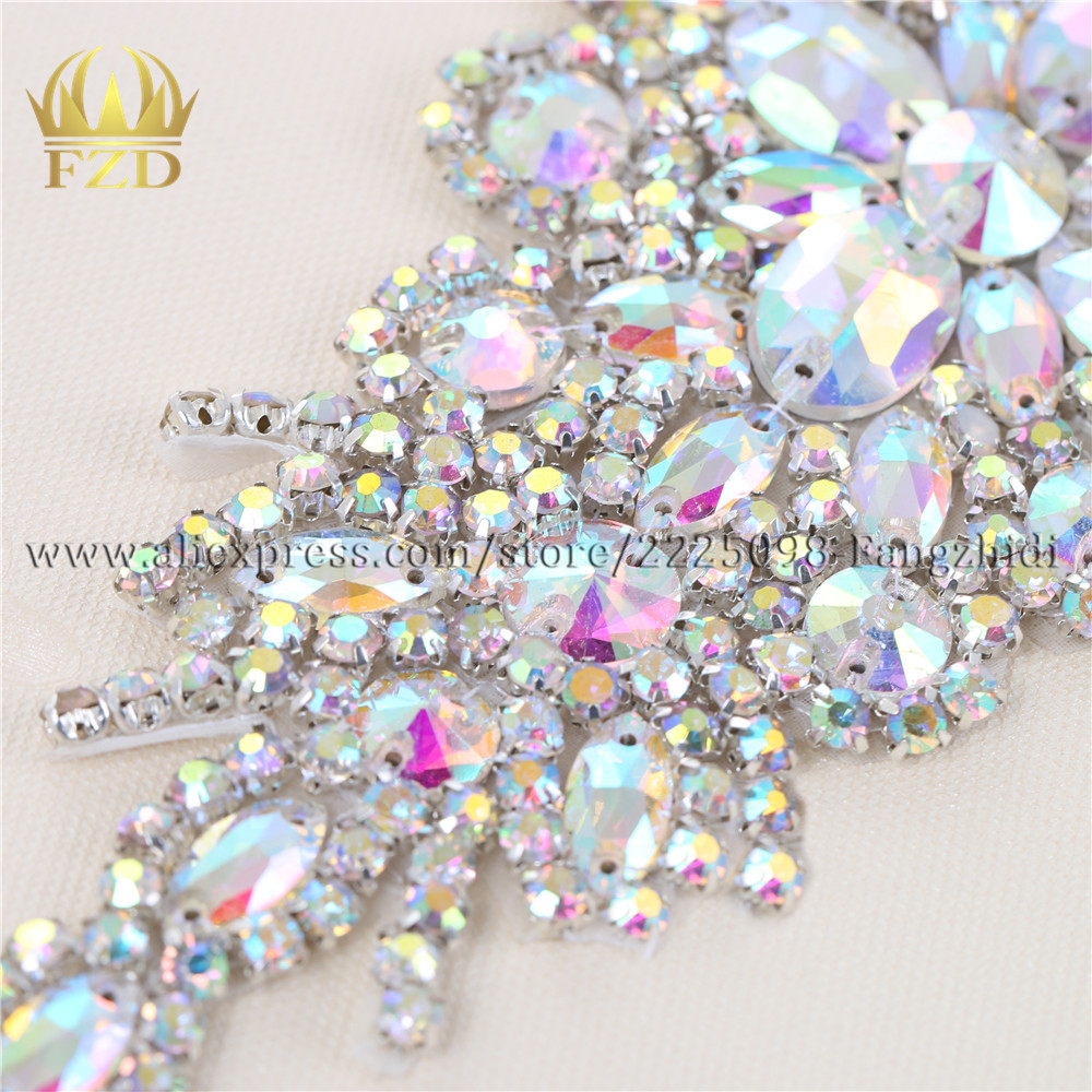 FZD 1 pezzo AB strass applicaz - Hotfix Rhinestone Sheet recensione e prezzo
