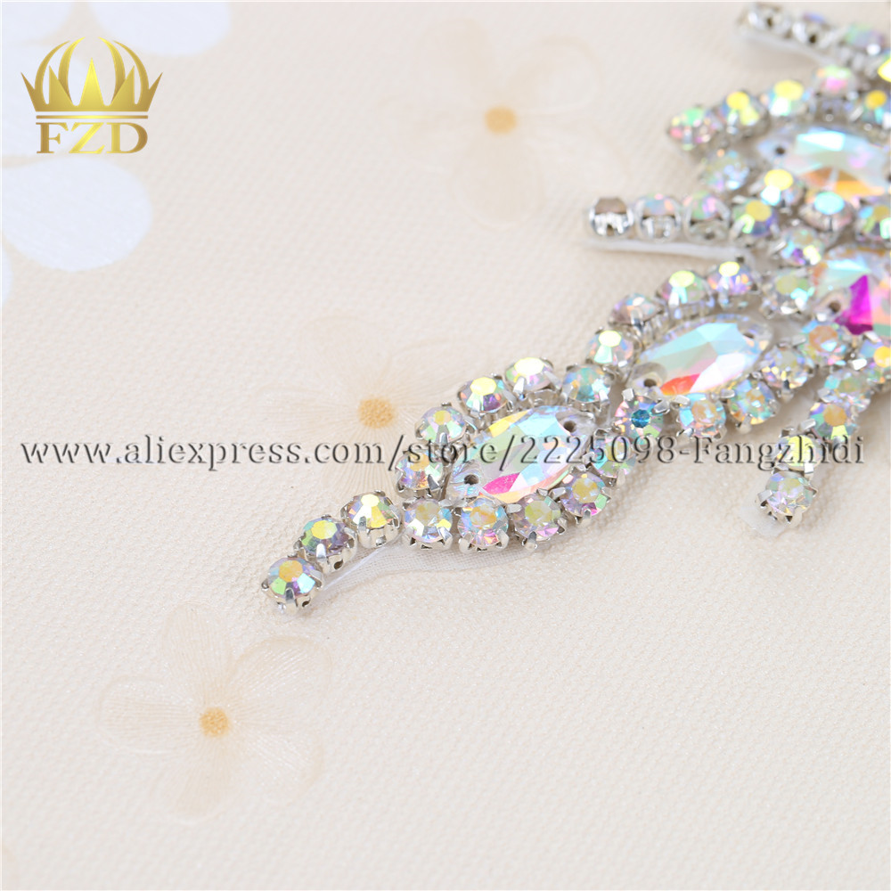 FZD 1 pezzo AB strass applicaz - Hotfix Rhinestone Sheet recensione e prezzo