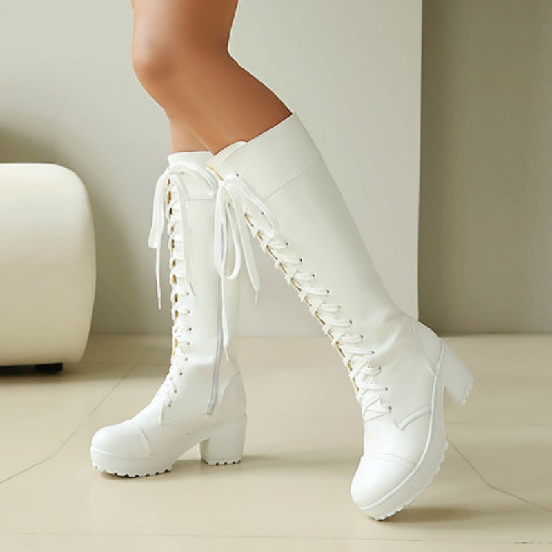 Stivali da combattimento alti  - Guipure Lace Panel recensione e prezzo